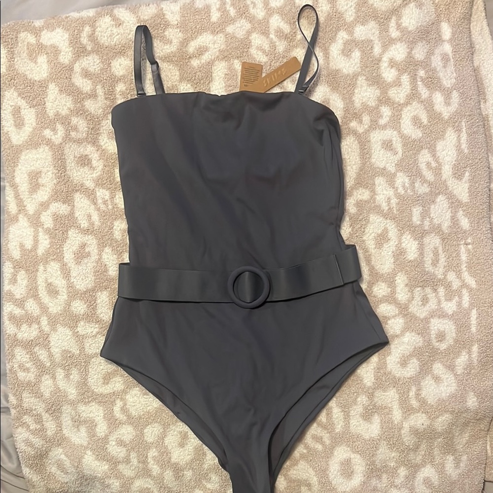 SKIMS Black One Piece Swimsuit